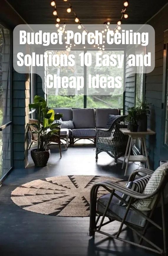 Budget Porch Ceiling Solutions 10 Easy and Cheap Ideas