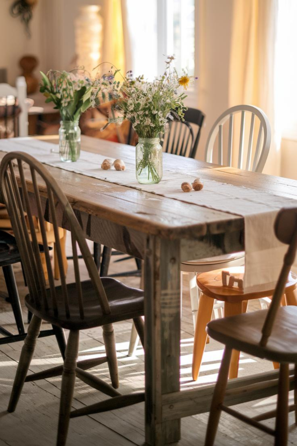 rustic farmhouse dining table