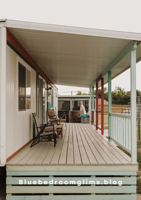 Single wide mobile home porch ideas